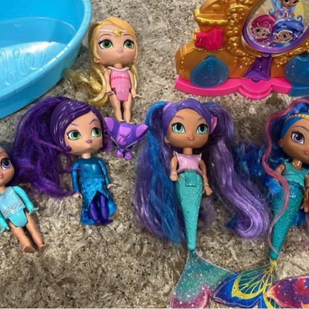 Mermaid Adventure Doll Set with Purple and Blue Hair